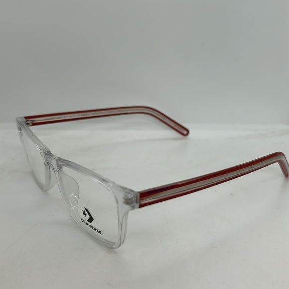 Converse CV5027Y (CHILDREN'S) Eyeglasses Frames 62-17-140. Clear/Red Arms. NWT - Picture 3 of 6